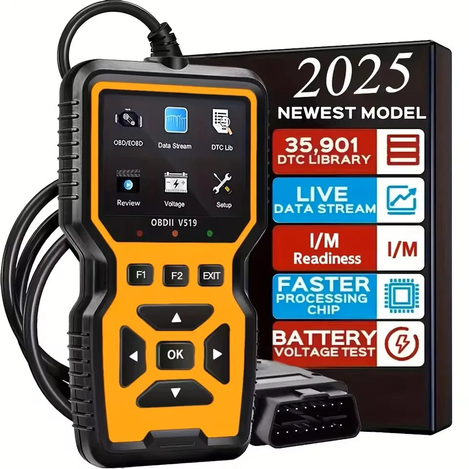 Advanced OBD2 Scanning Diagnostic Tool | Professional Engine Code Reader And Reset | Real-Time Data Diagnostic Reading Tool