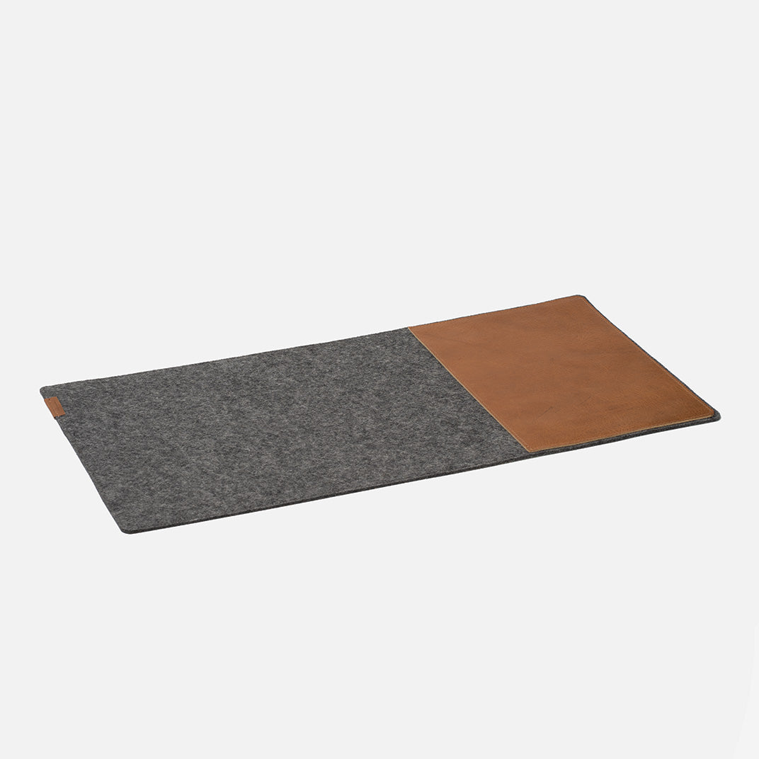 Full-Grain Leather & Wool Felt Desk Pad-2