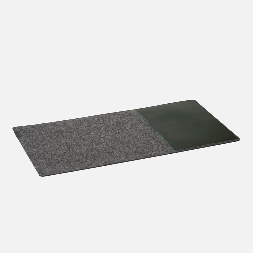 Full-Grain Leather & Wool Felt Desk Pad-1