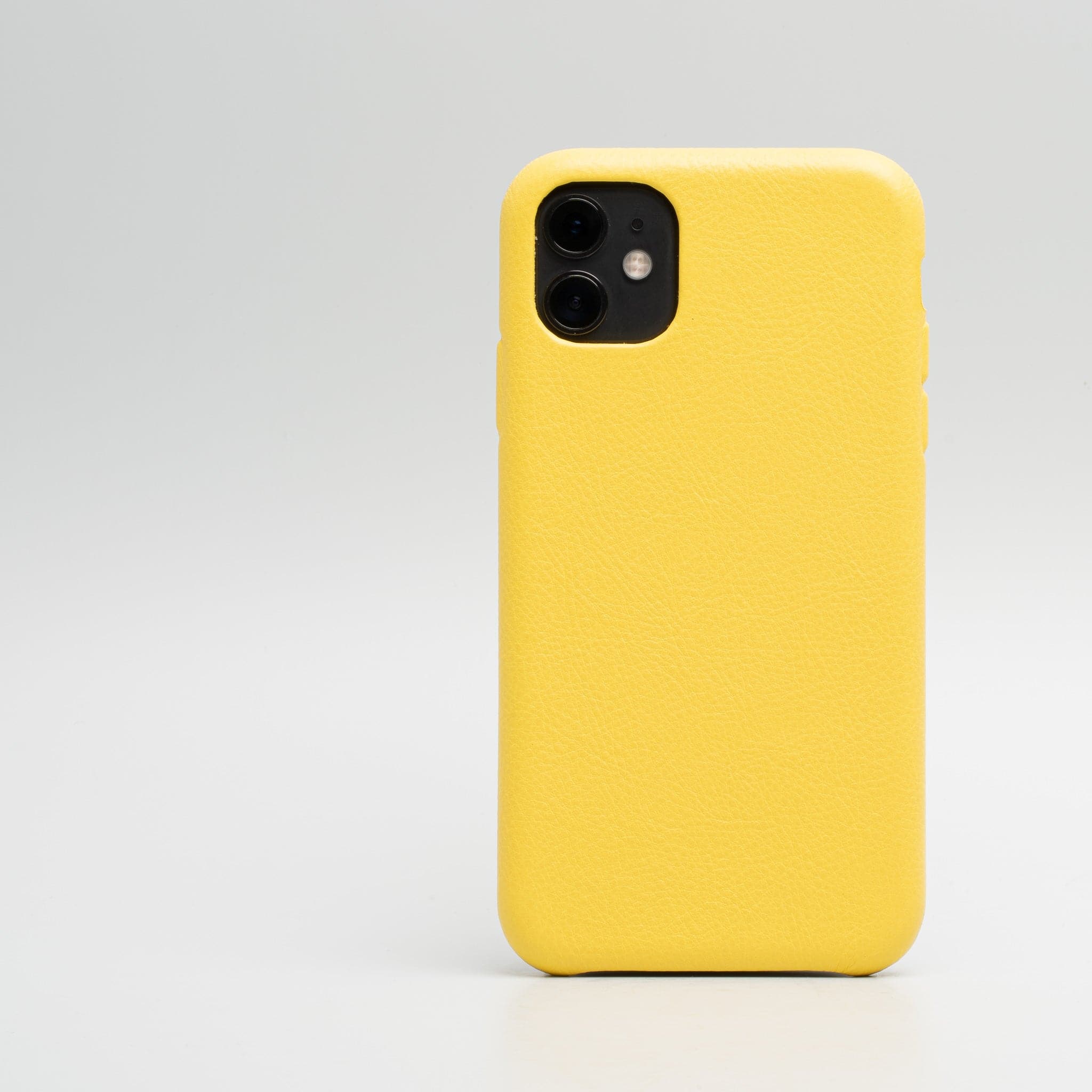 iPhone 11 Yellow leather case - Blank